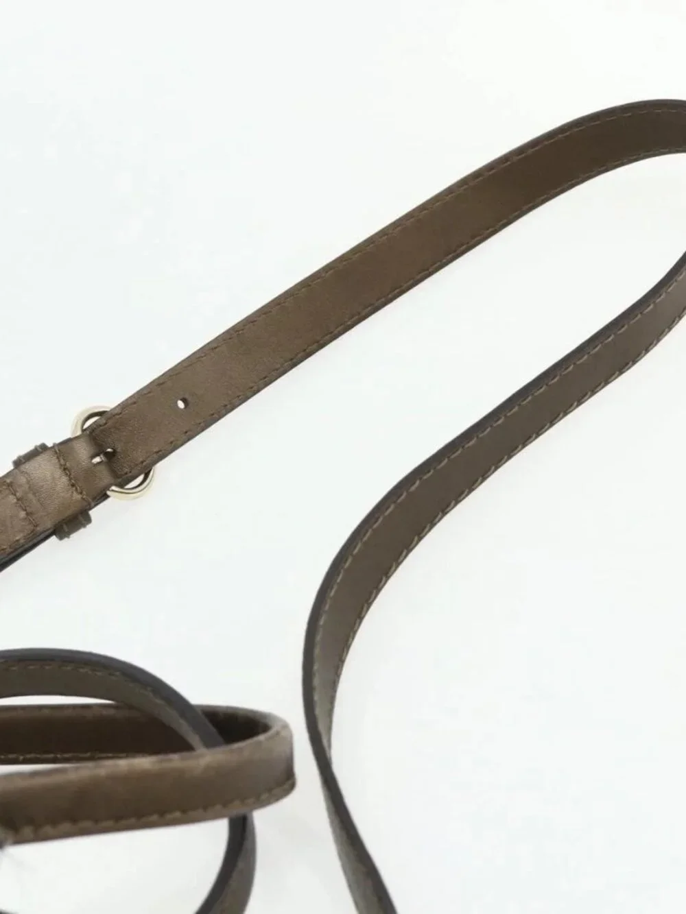GUCCI GG Canvas Guccissima Hand Bag Leather 2way Brown Gold 269955 Auth mr2307